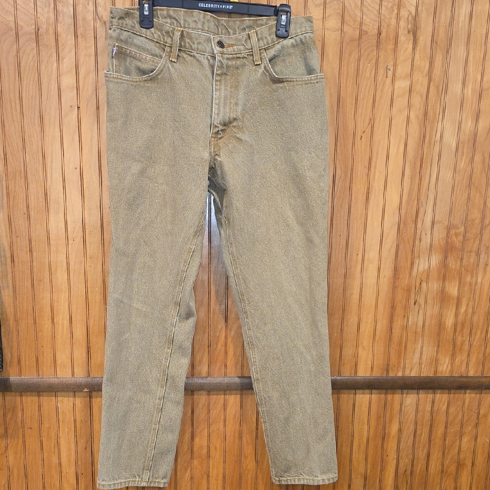 2 Pairs Of All American Clothing Co. Tan Jeans Men's Size 33×32